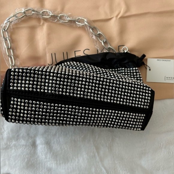NIP JULES KAE JK108 Brea Black Crystal Crossbody Bag with Dust Bag - Picture 8 of 12